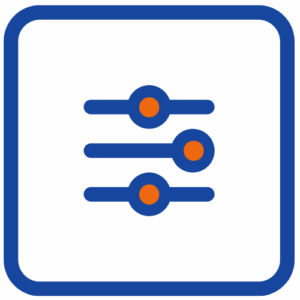 a control panel with different settings